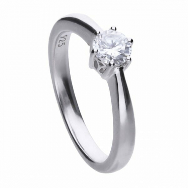 Diamonfire Claw Set 0.50ct Solitaire Ring