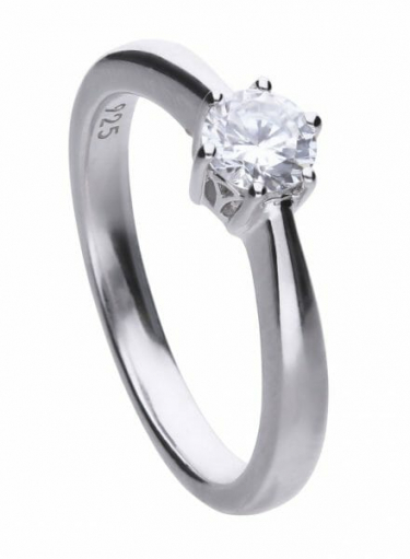 Diamonfire Claw Set 0.50ct Solitaire Ring