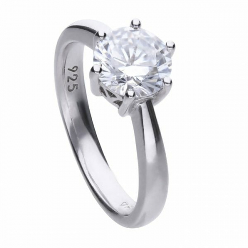 Diamonfire Claw Set 2.00ct Solitaire Ring
