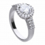 Diamonfire Pave Solitaire Ring