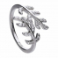 Diamonfire Leaf Cross Over Ring