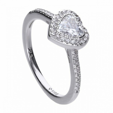 Diamonfire Pave Heart Shape Ring