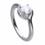 Diamonfire Half Pave Solitaire Ring