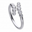 Diamonfire Bezel Set Multi Stone Cross Over Ring