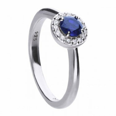 Diamonfire Blue Sapphire Coloured Cluster Ring
