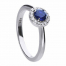 Diamonfire Blue Sapphire Coloured Cluster Ring