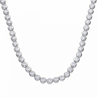 Diamonfire Bezel Set Tennis Necklace