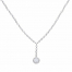 Diamonfire Round Cluster Drop Necklace