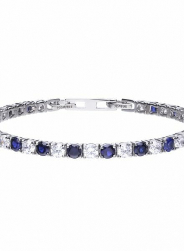 Diamonfire Blue Sapphire Coloured Tennis Bracelet