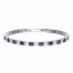 Diamonfire Blue Sapphire Coloured Tennis Bracelet