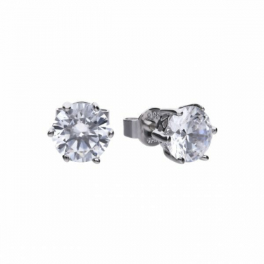 Diamonfire Claw Set 3.00ct Solitaire Stud Earrings