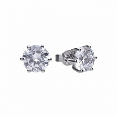 Diamonfire Claw Set 4.00ct Solitaire Stud Earrings