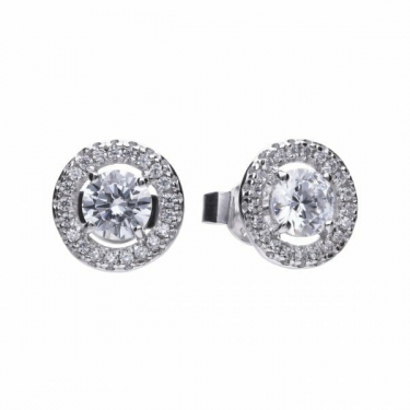 Diamonfire Cluster Stud Earrings