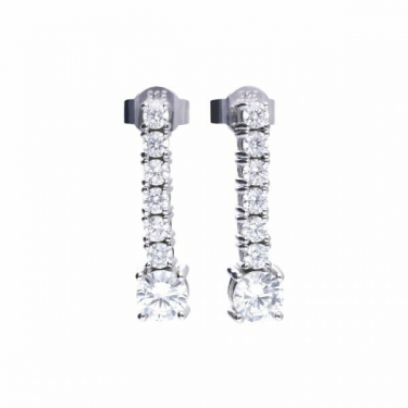 Diamonfire Claw Set Drop Earrings