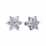 Diamonfire Flower Cluster Stud Earrings