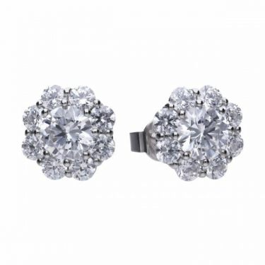 Diamonfire Cluster Stud Earrings