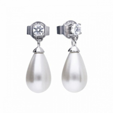 Diamonfire Pearl Drop Earrings