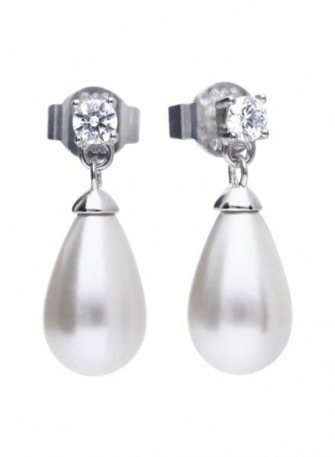 Diamonfire Pearl Drop Earrings