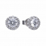 Diamonfire Round Cluster Earrings