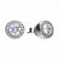 Diamonfire Round Halo Stud Earrings