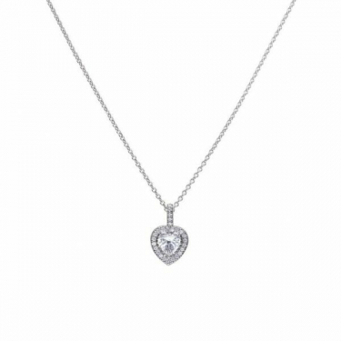 Diamonfire Heart Cluster Pendant