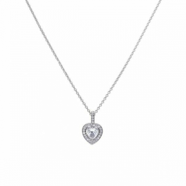 Diamonfire Heart Cluster Pendant