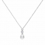 Diamonfire Floral Pearl Necklace