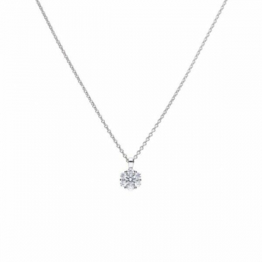 Diamonfire Round Cluster Necklace