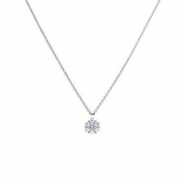 Diamonfire Round Cluster Necklace