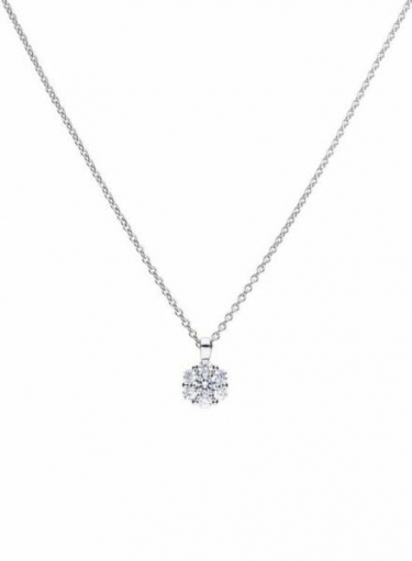 Diamonfire Round Cluster Necklace