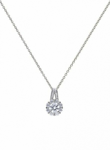 Diamonfire Flower Cluster Necklace