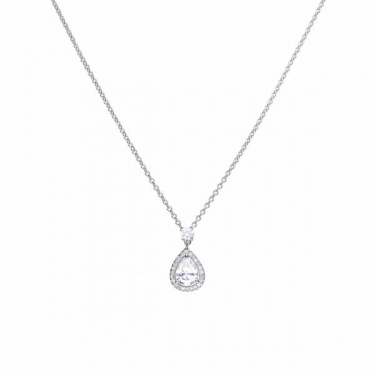 Diamonfire Teardrop Cluster Necklace