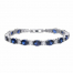 Diamonfire Sapphire Blue Colour Tennis Bracelet