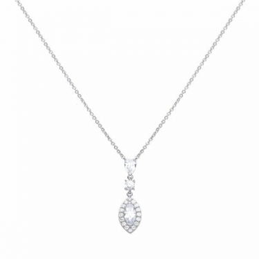 Diamonfire Marquise Drop Cluster Necklace