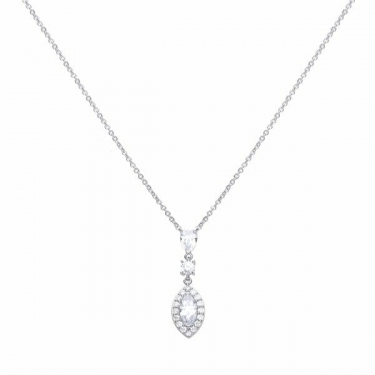 Diamonfire Marquise Drop Cluster Necklace