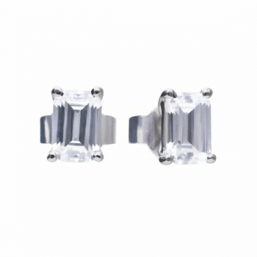 Diamonfire Emerald Cut Stud Earrings