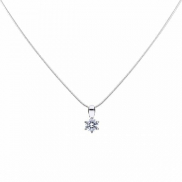 Diamonfire Claw Set 0.50ct Solitaire Necklace