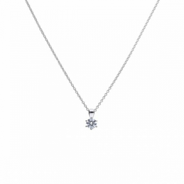 Diamonfire Claw Set 0.75ct Solitaire Necklace