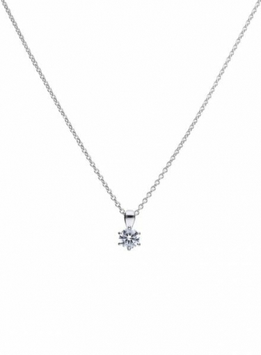Diamonfire Claw Set 0.75ct Solitaire Necklace
