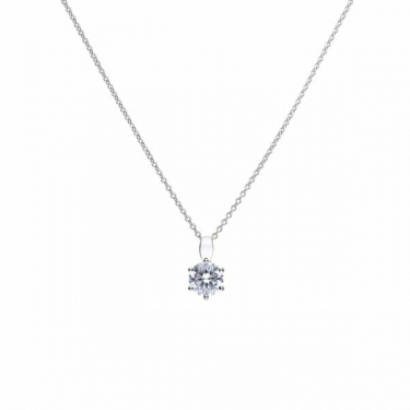 Diamonfire Claw Set 1.50ct Solitaire Necklace