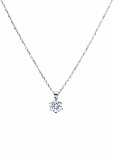 Diamonfire Claw Set 2.00ct Solitaire Necklace