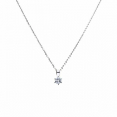 Diamonfire Claw Set 0.25ct Solitaire Necklace