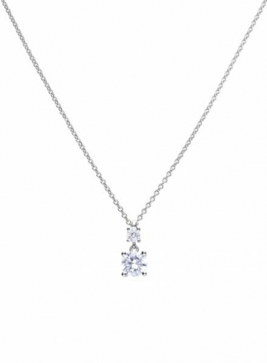 Diamonfire Claw Set Double 1.00ct Drop Pendant