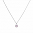 Diamonfire Dusky Pink Zirconia Round Cluster Pendant