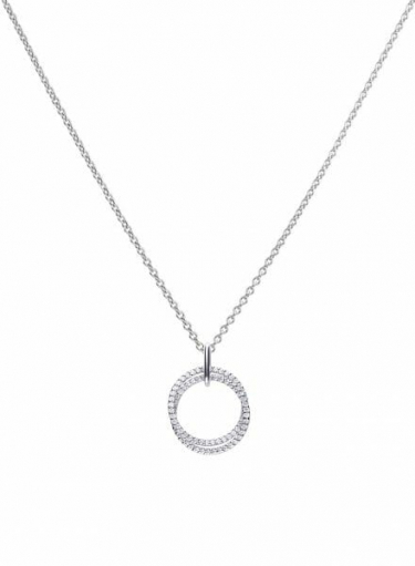Diamonfire Entwined Circles Necklace