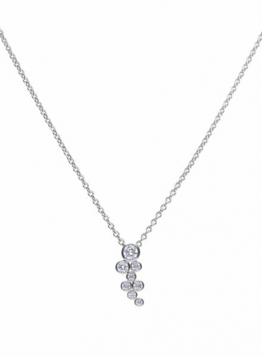 Diamonfire Bubble Rubover Set Drop Pendant