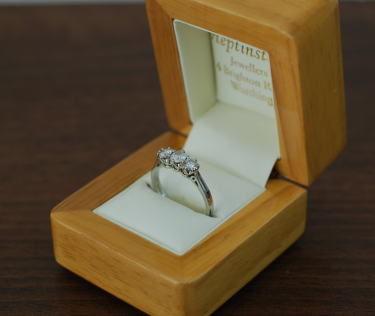 Platinum Trilogy Diamond Preowned Ring