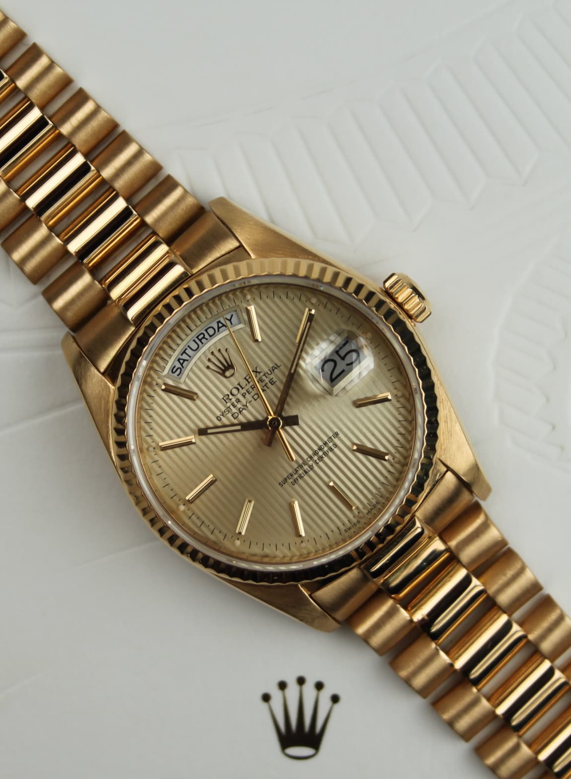 Rolex Day Date 18038 From 1986 Preowned Automatic Watch
